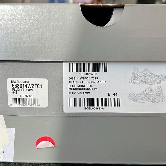 Balenciaga Flourescent Yellow Track Sneakers - Picture 2 of 5